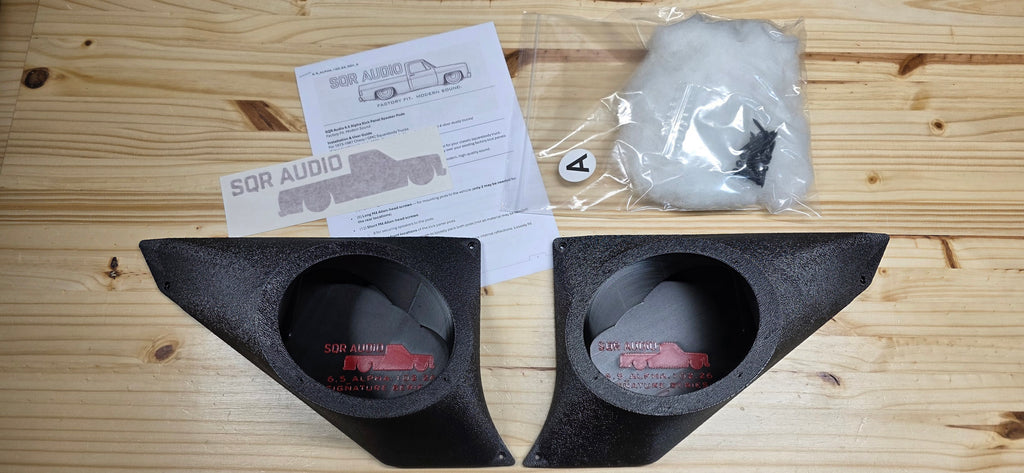 73-87(91) Alpha Series - 6.5" Kick Panel Speaker Pods