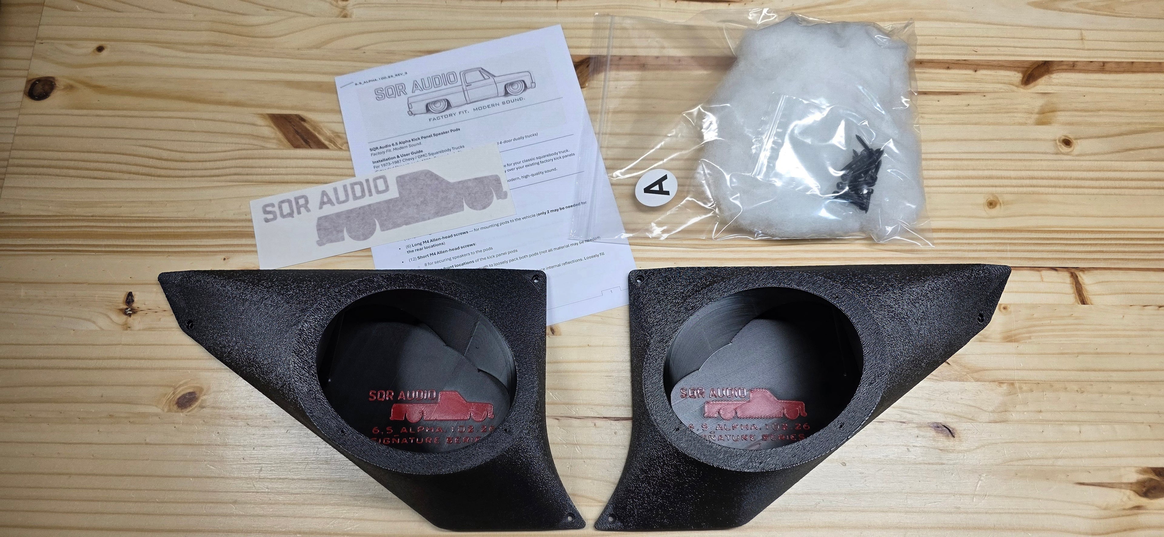 73-87(91) Alpha Series - 6.5" Kick Panel Speaker Pods