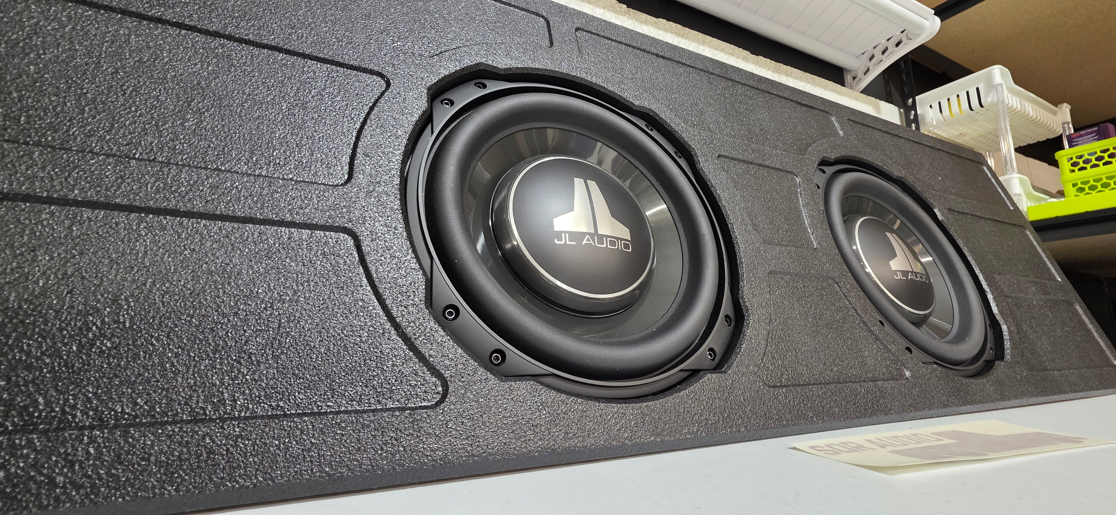 SQR Audio Delta Series - Behind-the-Seat Subwoofer Enclosure