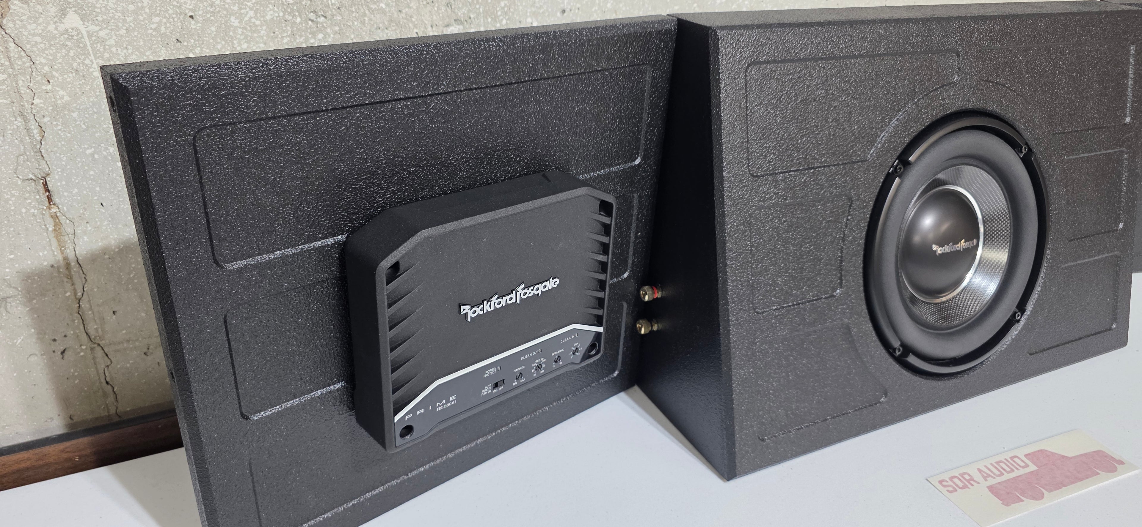 SQR Audio Delta Series - Behind-the-Seat Subwoofer Enclosure