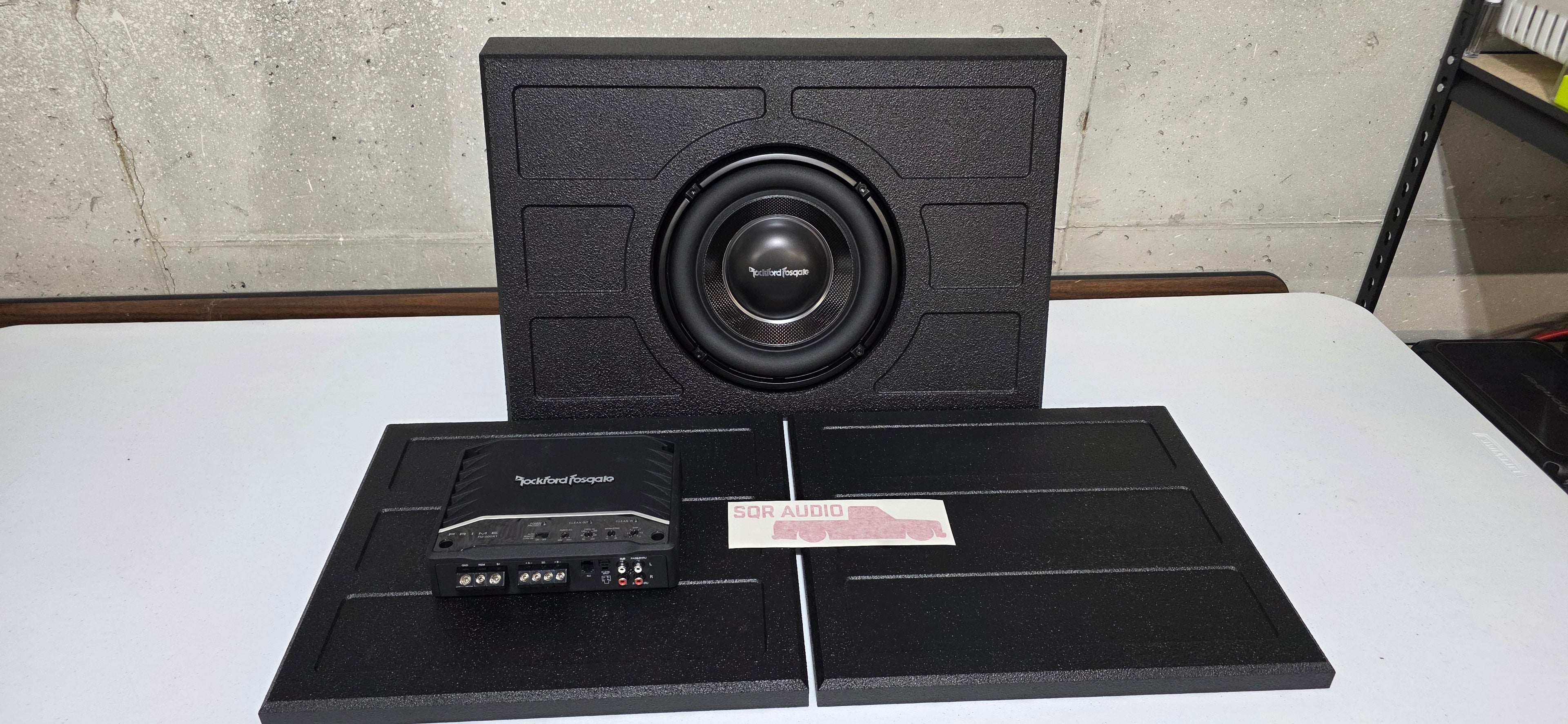 SQR Audio Delta Series - Behind-the-Seat Subwoofer Enclosure
