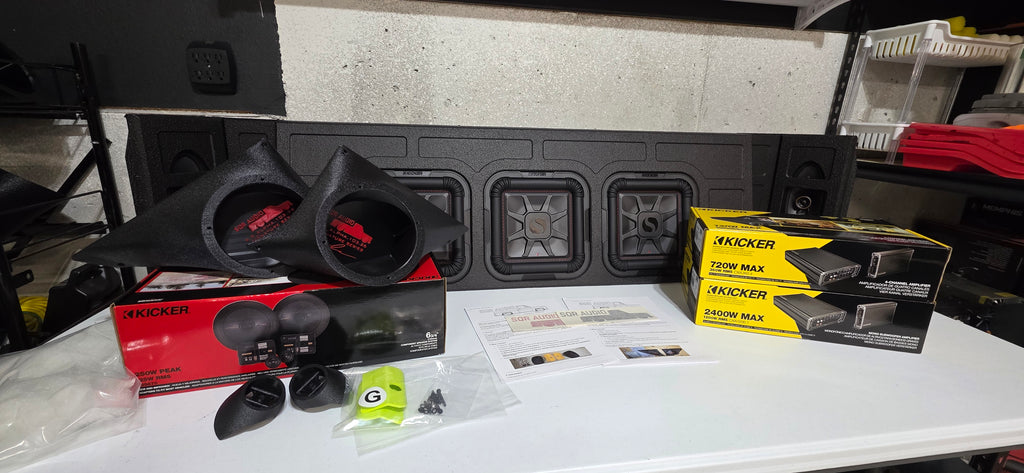 SQR Audio Omega Full Solution – Kicker Triple-Sub Package