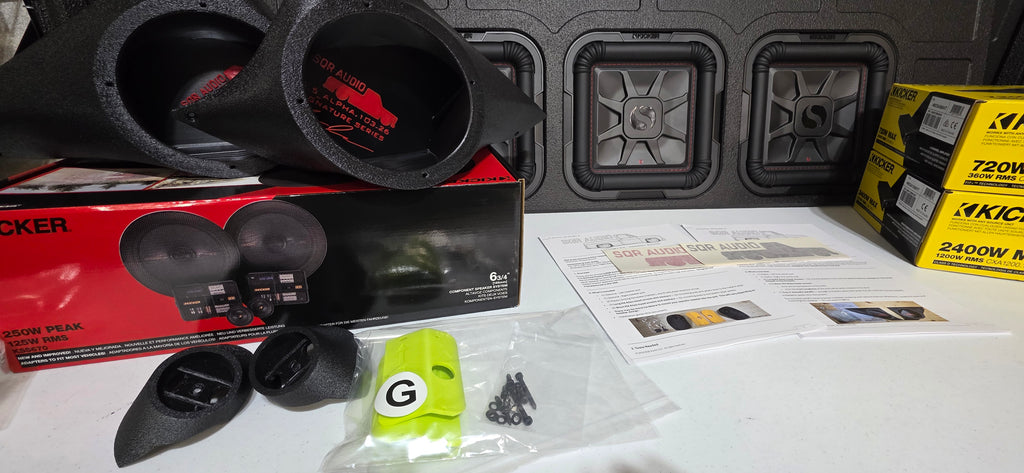 SQR Audio Omega Full Solution – Kicker Triple-Sub Package