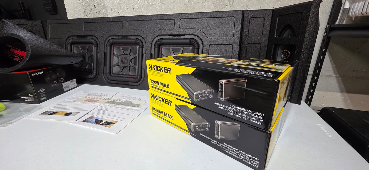 SQR Audio Omega Full Solution – Kicker Triple-Sub Package