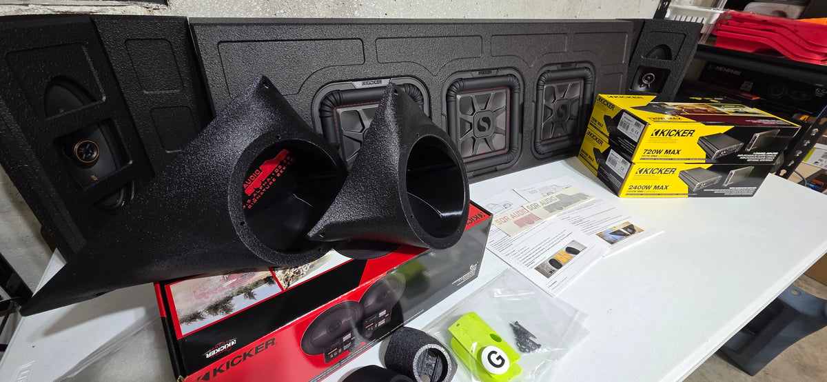 SQR Audio Omega Full Solution – Kicker Triple-Sub Package