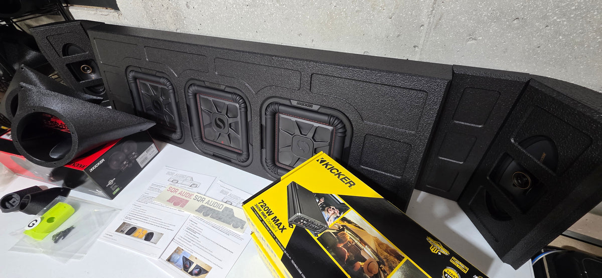 SQR Audio Omega Full Solution – Kicker Triple-Sub Package