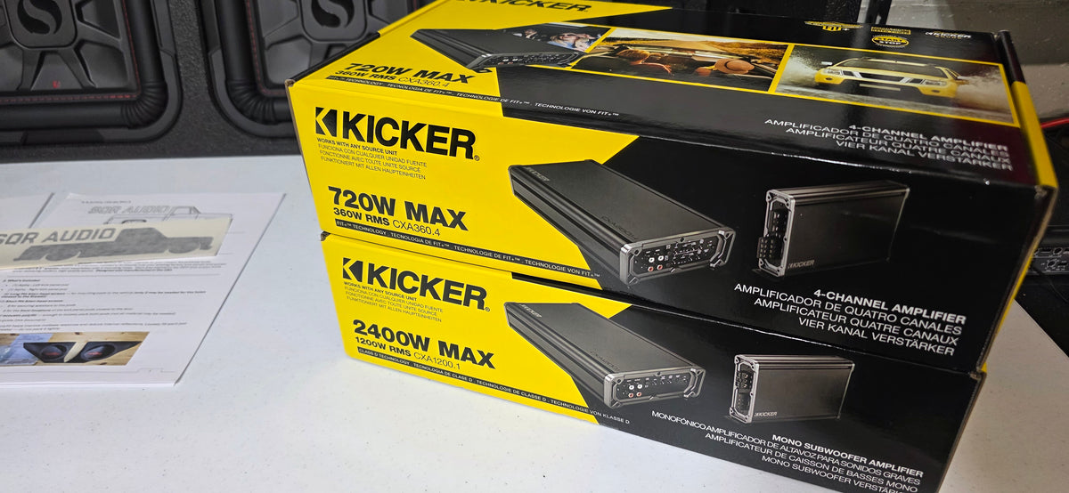 SQR Audio Omega Full Solution – Kicker Triple-Sub Package