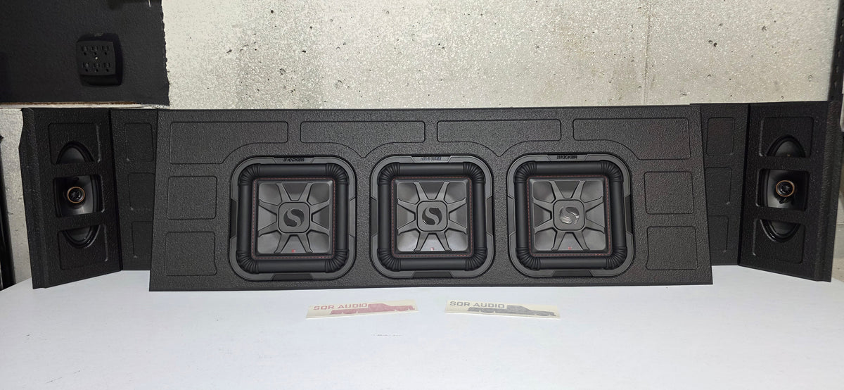 SQR Audio Omega Full Solution – Kicker Triple-Sub Package