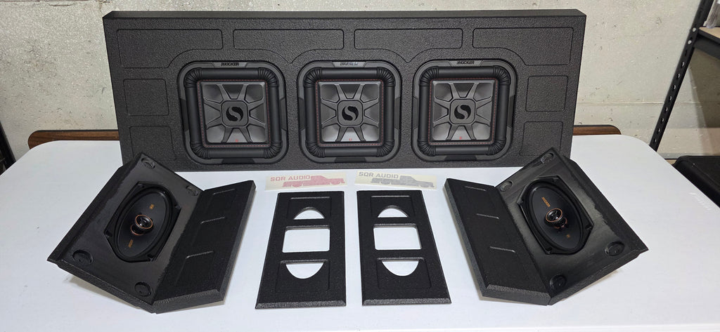 SQR Audio Omega Full Solution – Kicker Triple-Sub Package