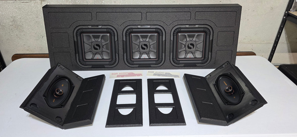 SQR Audio Omega Full Solution – Kicker Triple-Sub Package