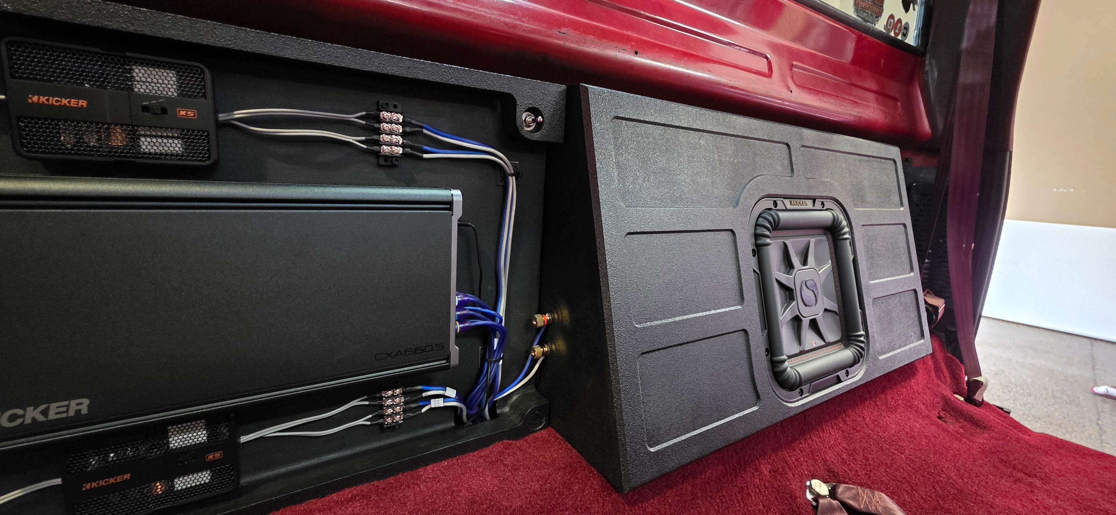SQR Audio Delta Series - Behind-the-Seat Subwoofer Enclosure
