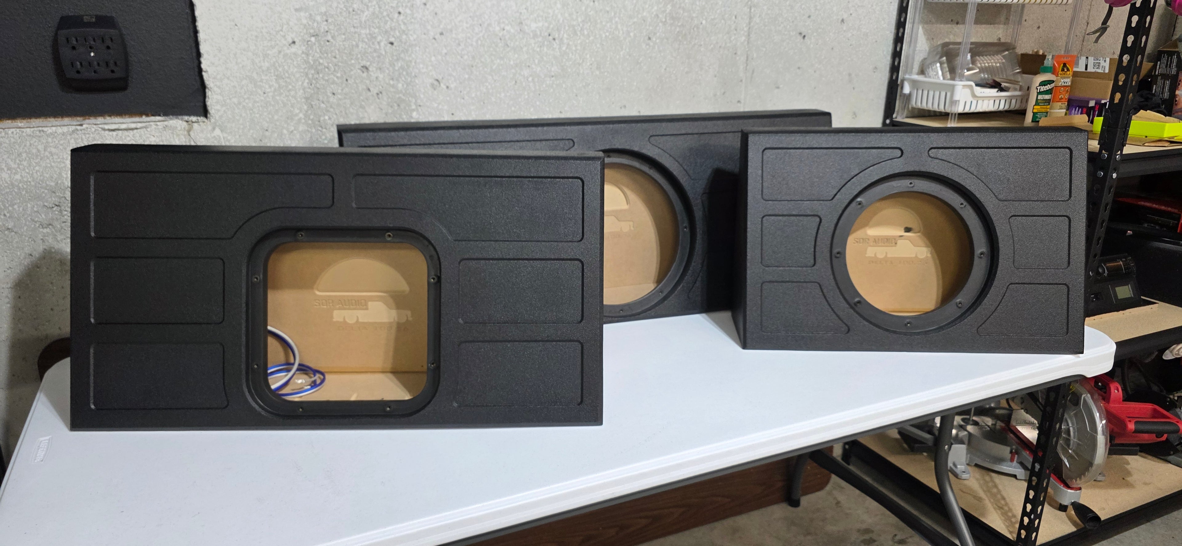 SQR Audio Delta Series - Behind-the-Seat Subwoofer Enclosure