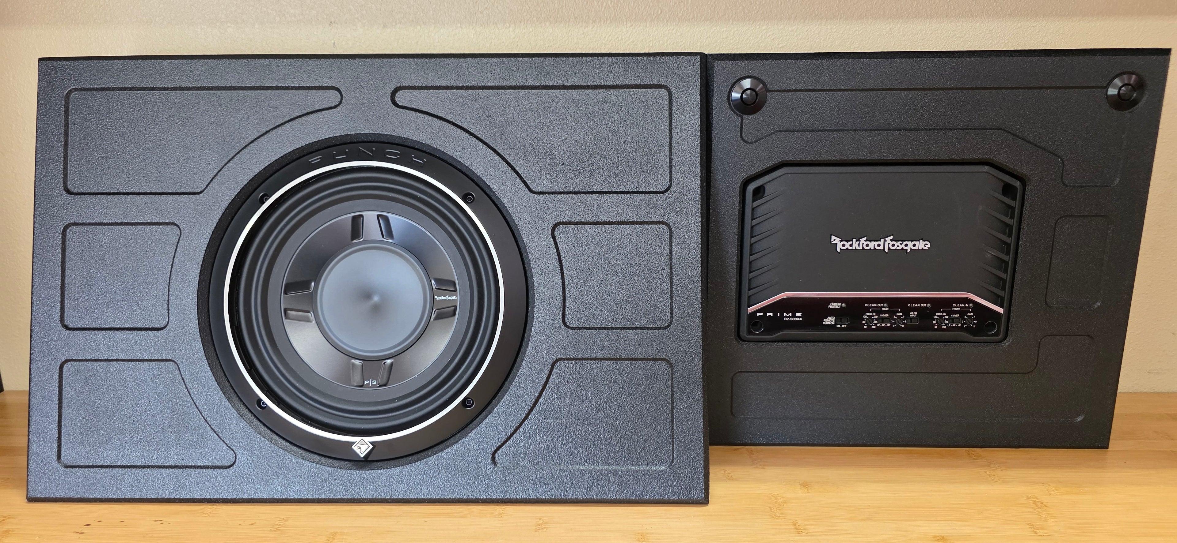 SQR Audio Delta Series - Behind-the-Seat Subwoofer Enclosure