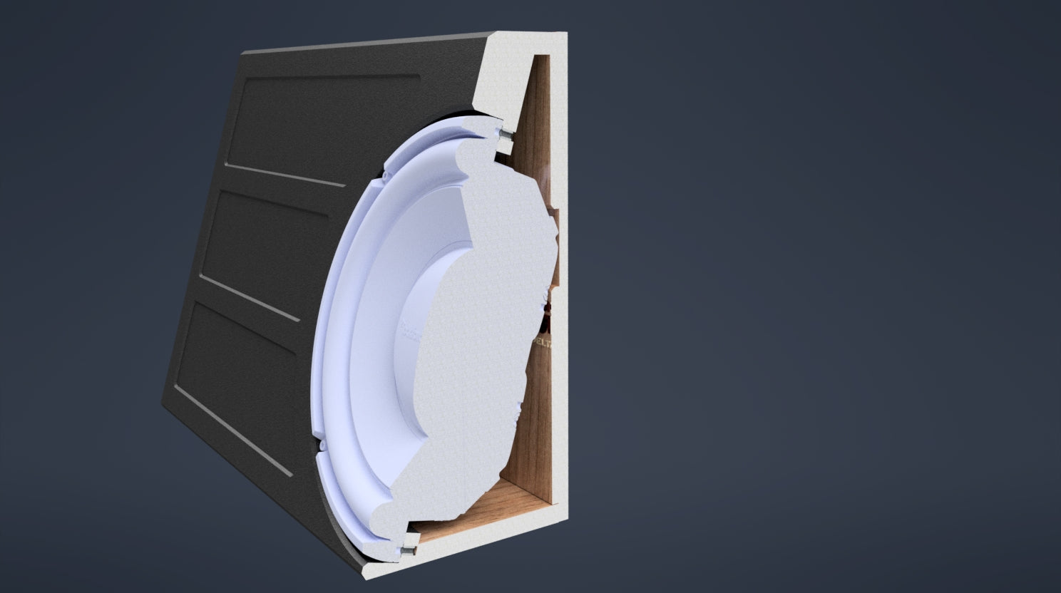 SQR Audio Delta Series - Behind-the-Seat Subwoofer Enclosure