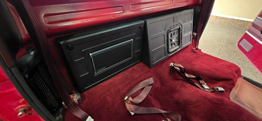 SQR Audio Delta Series - Behind-the-Seat Subwoofer Enclosure