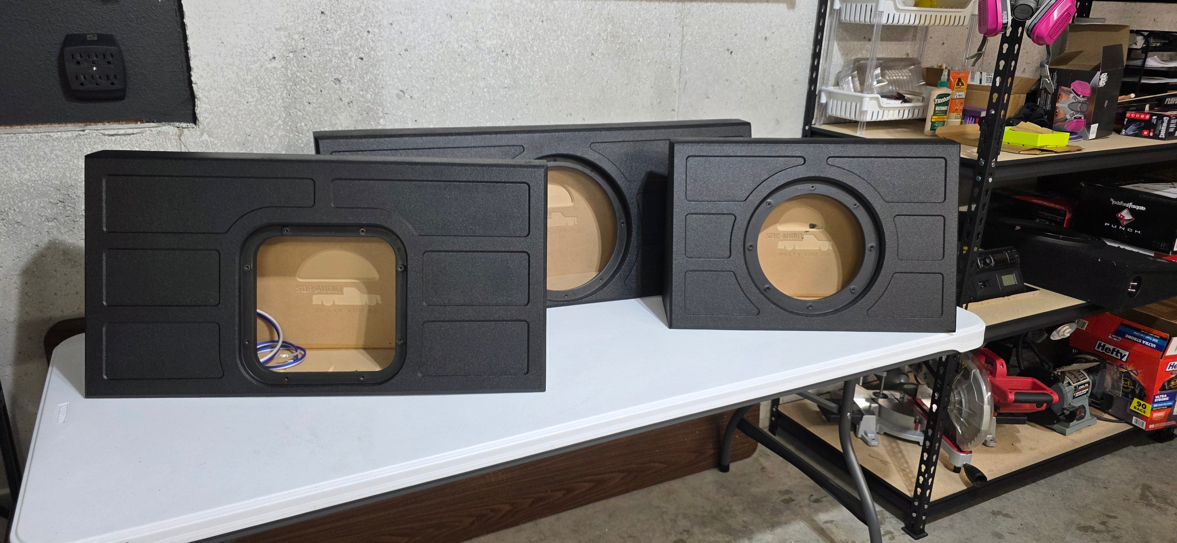 SQR Audio Delta Series - Behind-the-Seat Subwoofer Enclosure