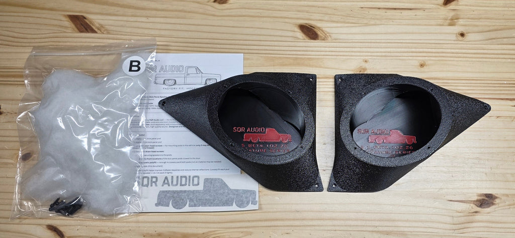 73-87(91) Beta Series - 6.5" Kick Panel Speaker Pods