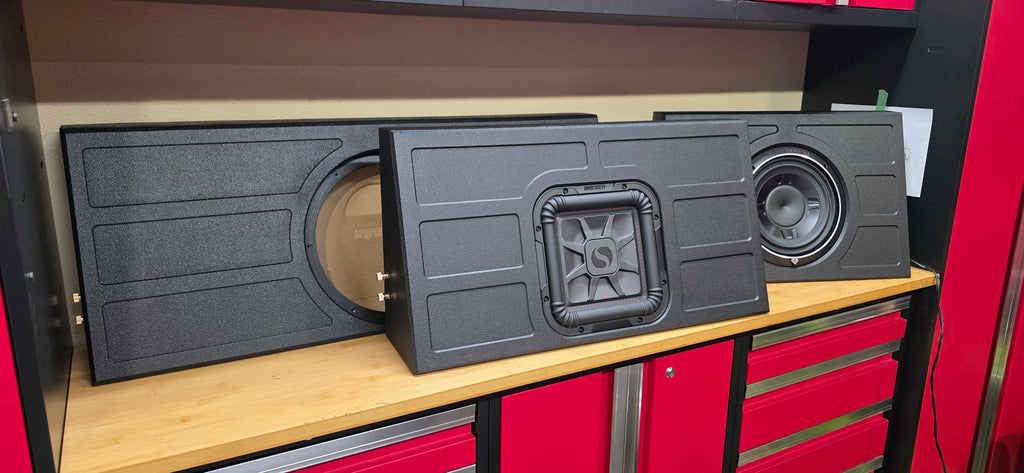 SQR Audio Delta Series - Behind-the-Seat Subwoofer Enclosure