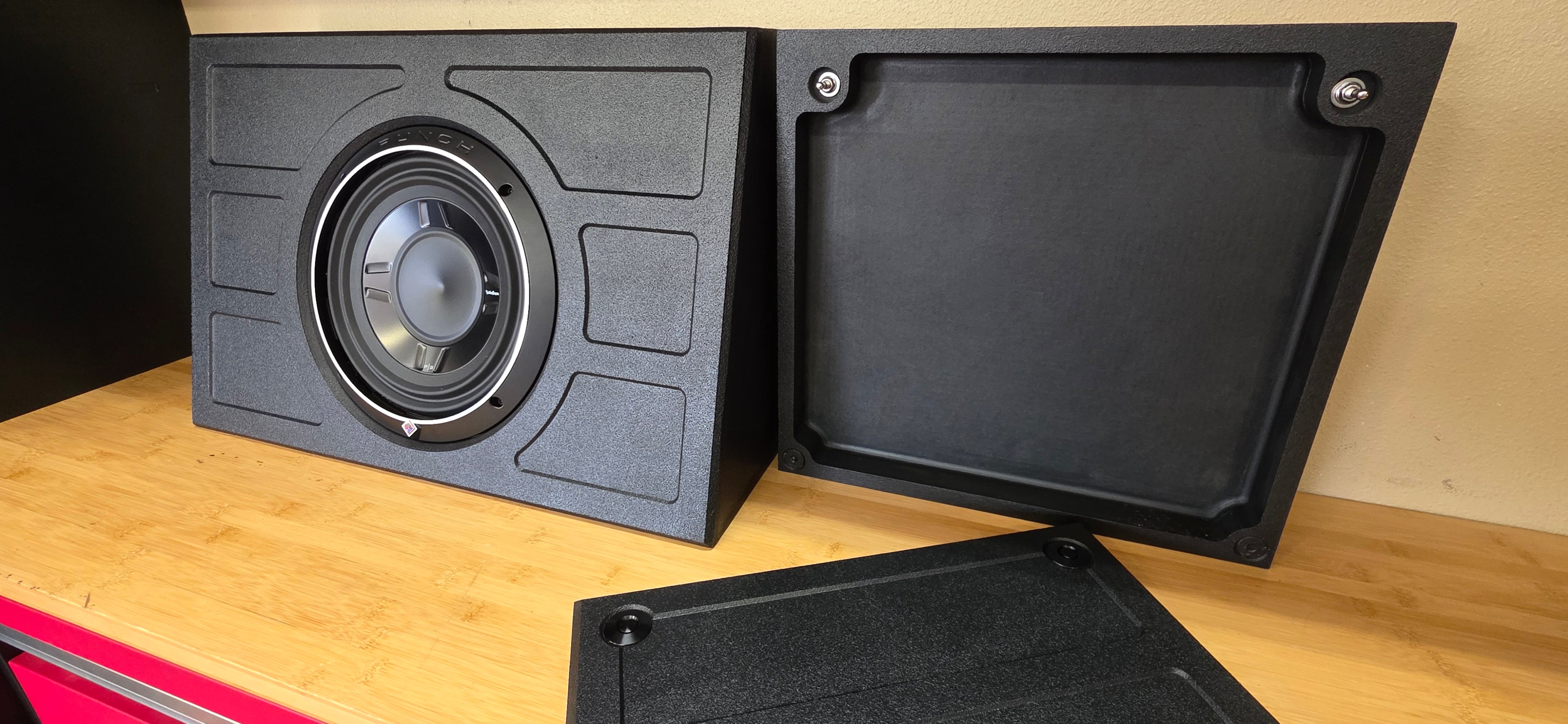 SQR Audio Delta Series - Behind-the-Seat Subwoofer Enclosure