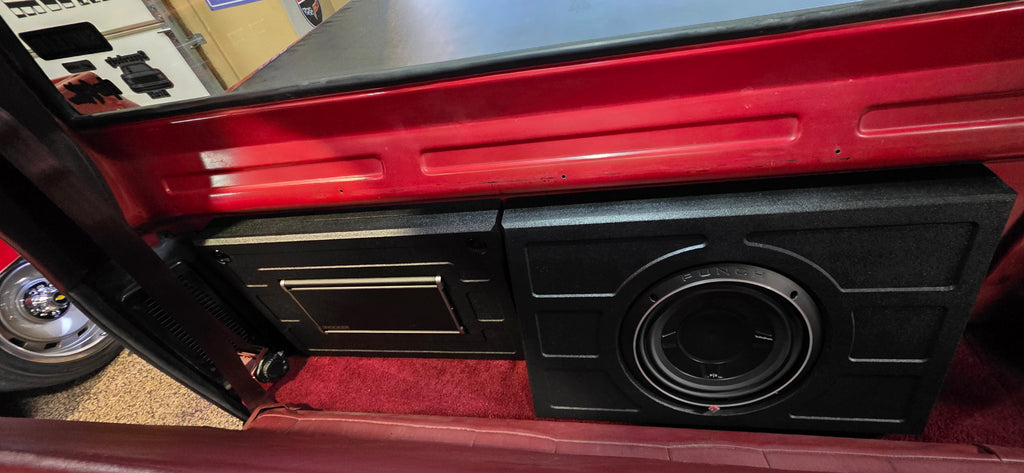 SQR Audio Delta Series - Behind-the-Seat Subwoofer Enclosure