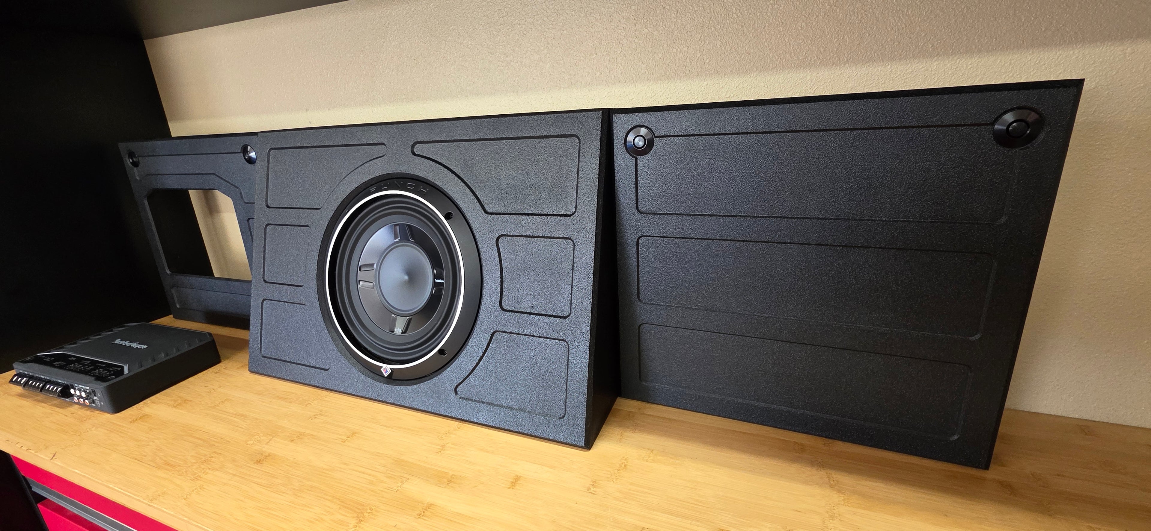 SQR Audio Delta Series - Behind-the-Seat Subwoofer Enclosure