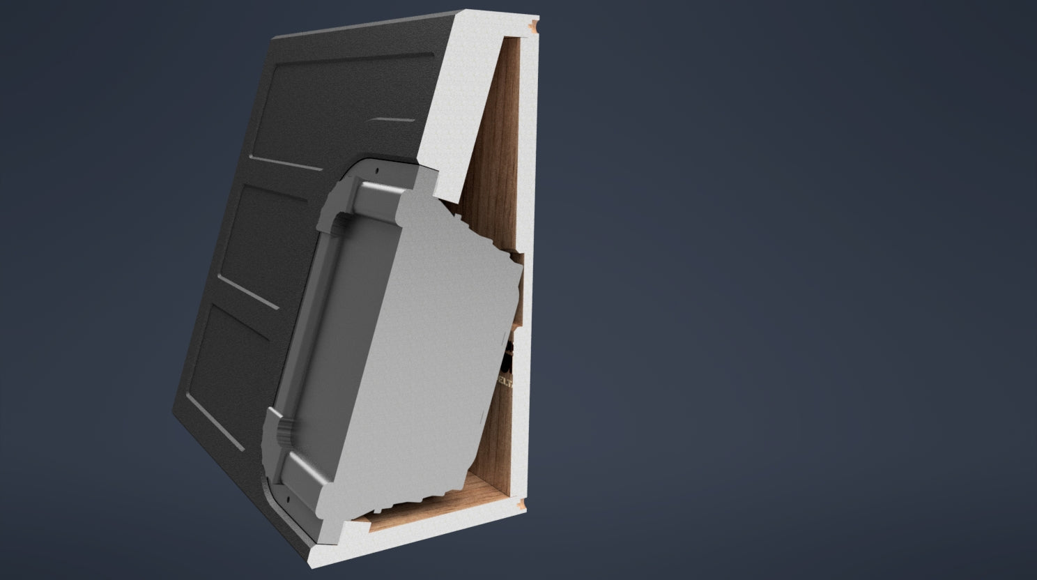 SQR Audio Delta Series - Behind-the-Seat Subwoofer Enclosure