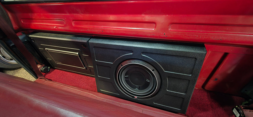 SQR Audio Delta Series - Behind-the-Seat Subwoofer Enclosure