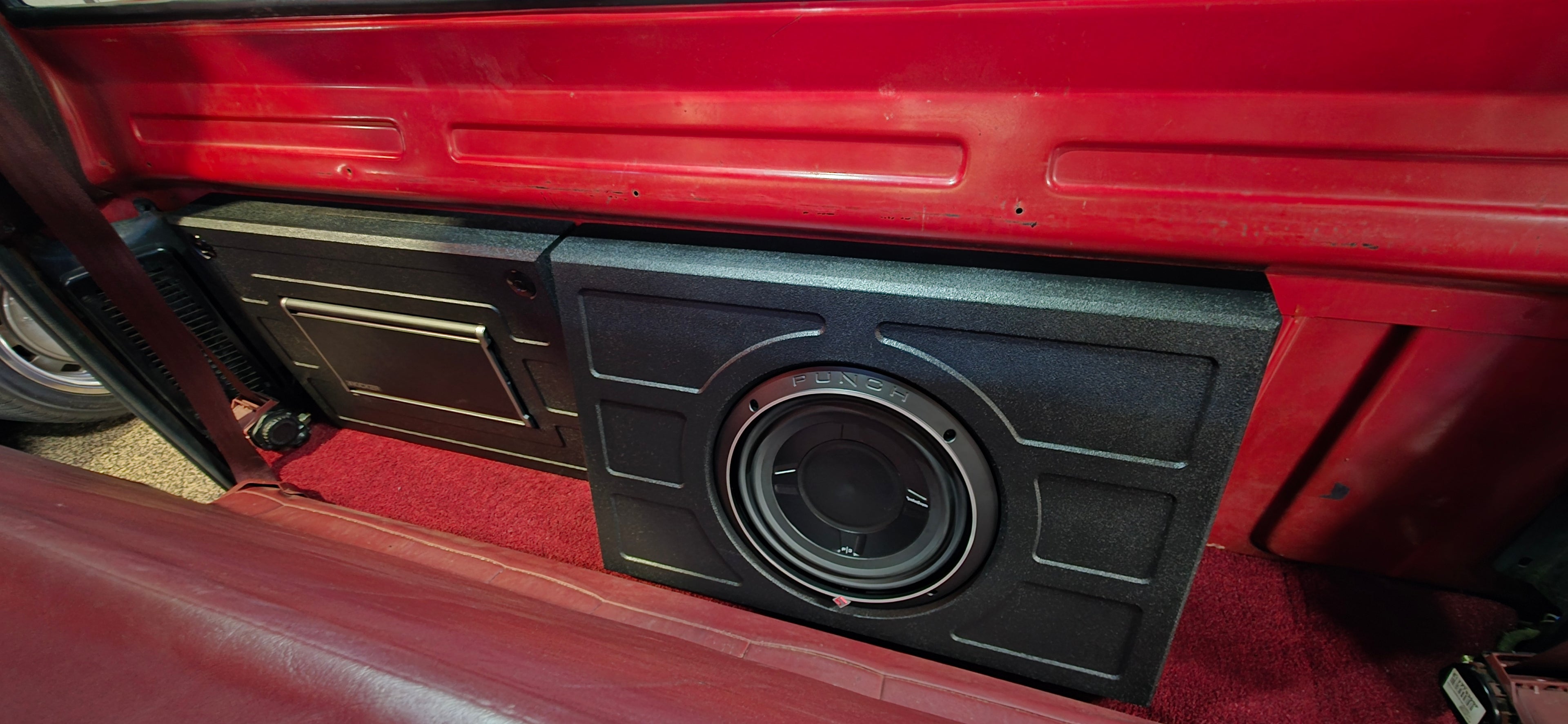 SQR Audio Delta Series - Behind-the-Seat Subwoofer Enclosure