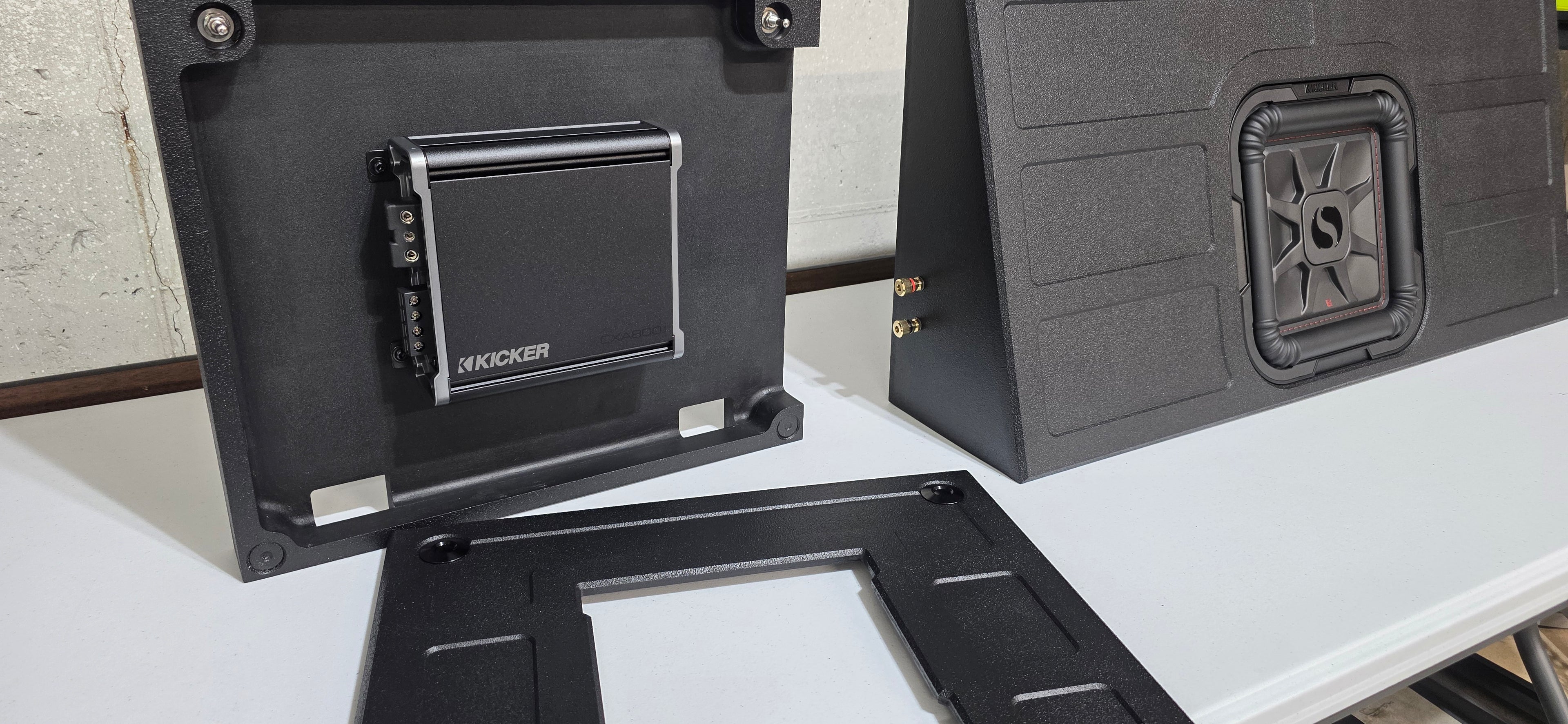 SQR Audio Delta Series - Behind-the-Seat Subwoofer Enclosure