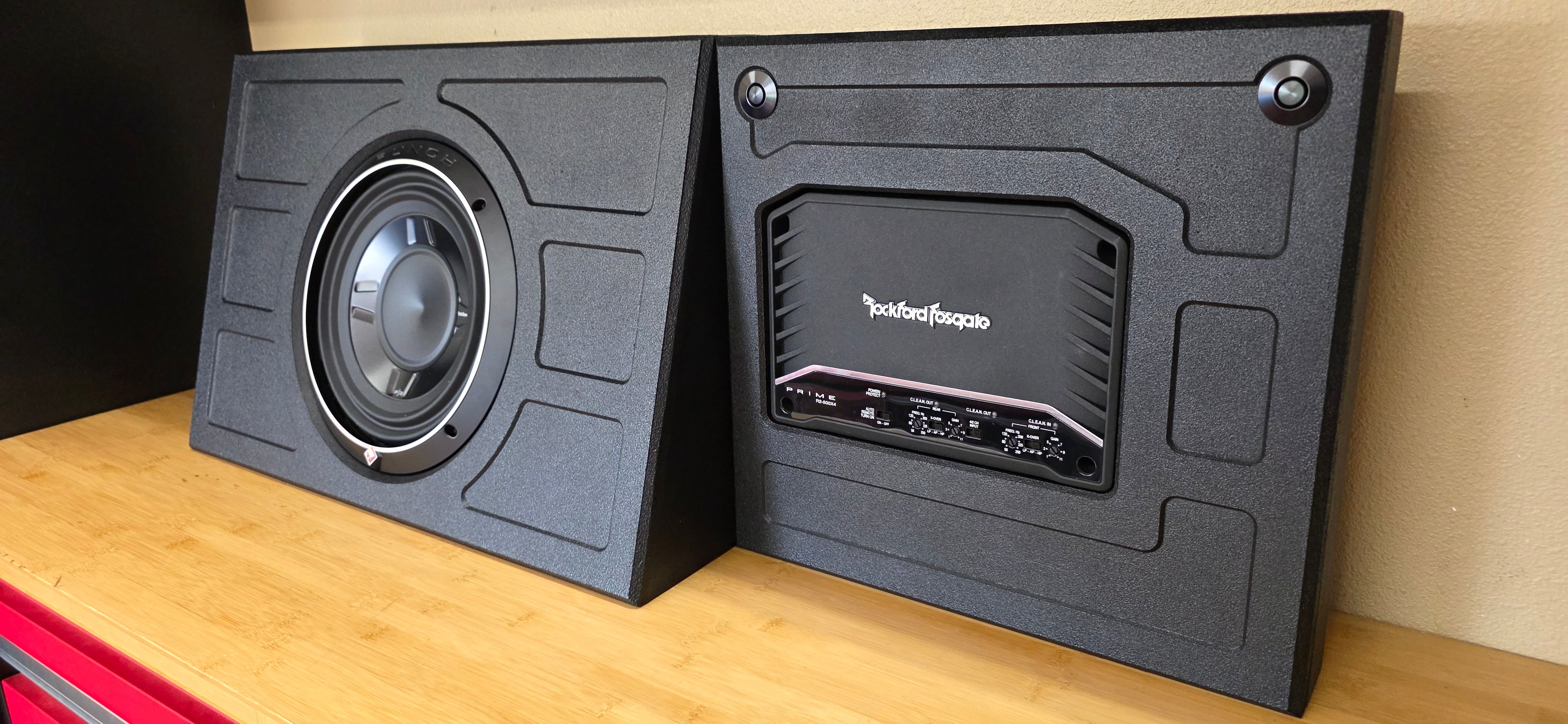 SQR Audio Delta Series - Behind-the-Seat Subwoofer Enclosure
