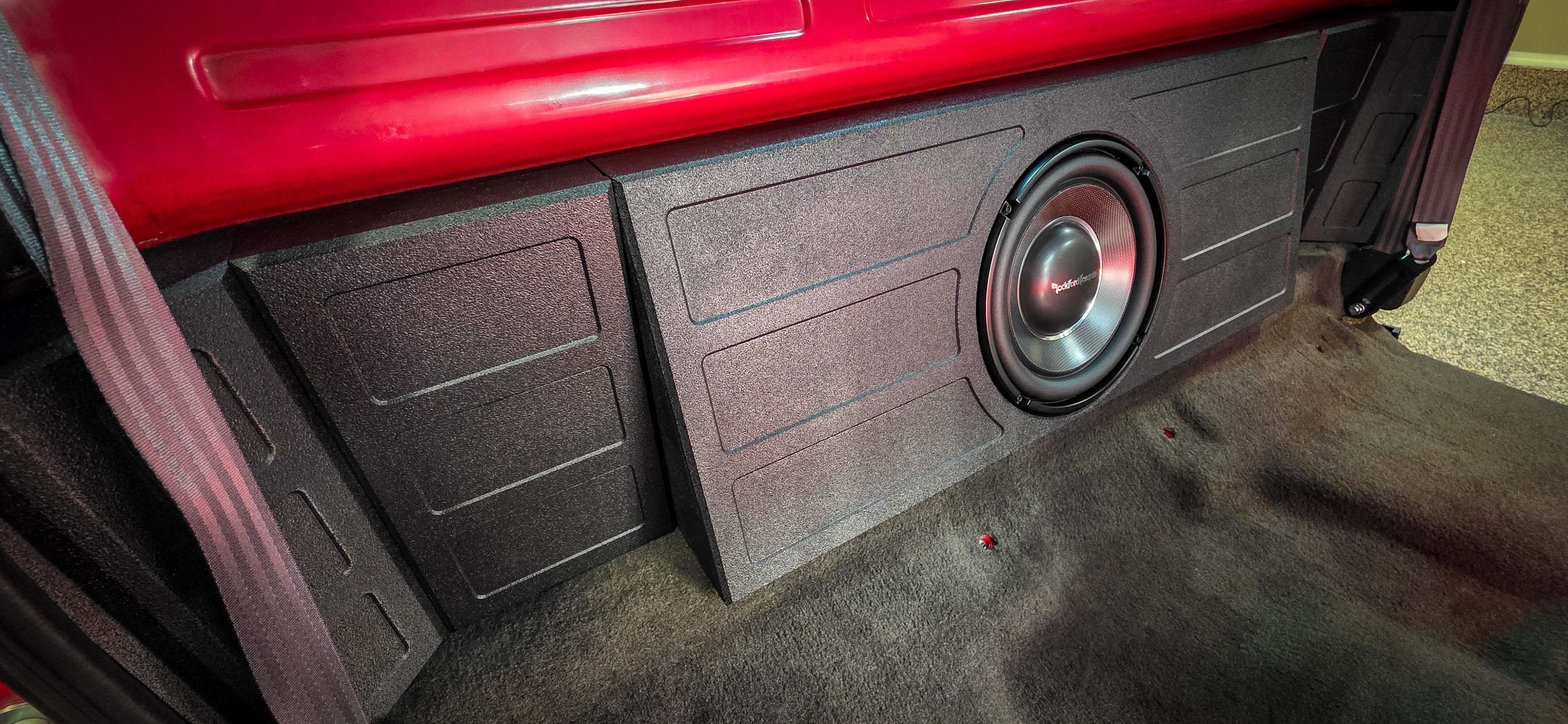 SQR Audio Delta Series - Behind-the-Seat Subwoofer Enclosure